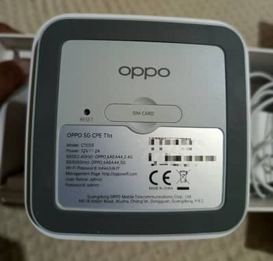 OPPO 5G CPE T1a High-Speed Wireless Router Ultra-Fast 5G Connectivity