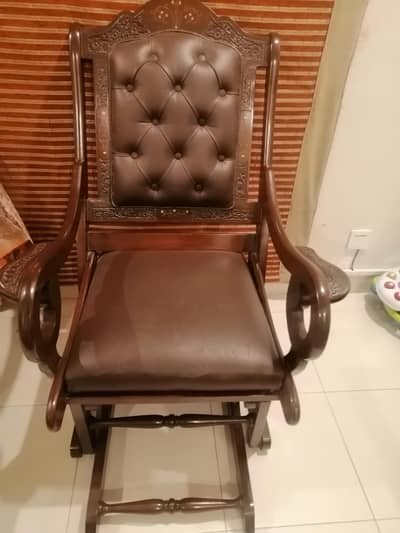 rocking chair with stool
