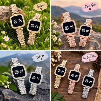 Luxury Diamond Smart Watch ⌚ — Style, Elegance & Class