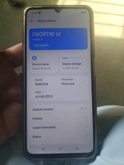 Realme Note 60x