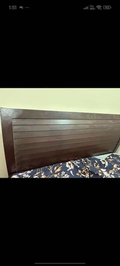 Queen Bed with Mattress – Gently Used, Moving Sale