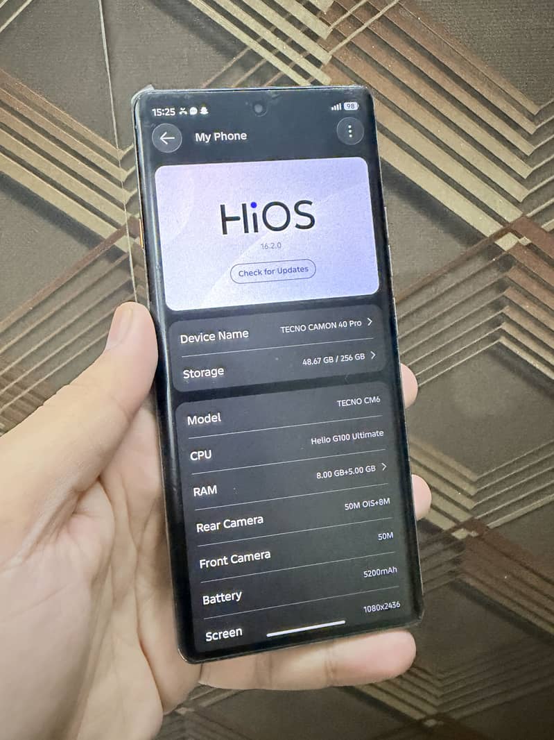 Techno camon 40pro 4