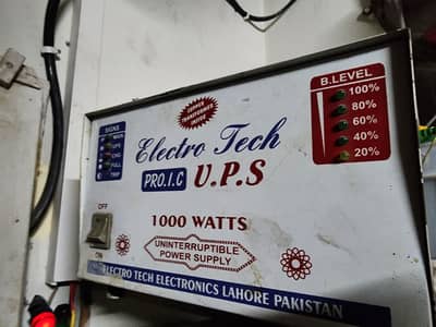 Electro tech 1000 watts ups with battery
