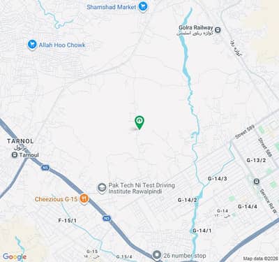 prime corner plot for sale in f14/1 , wesr service road , premium location