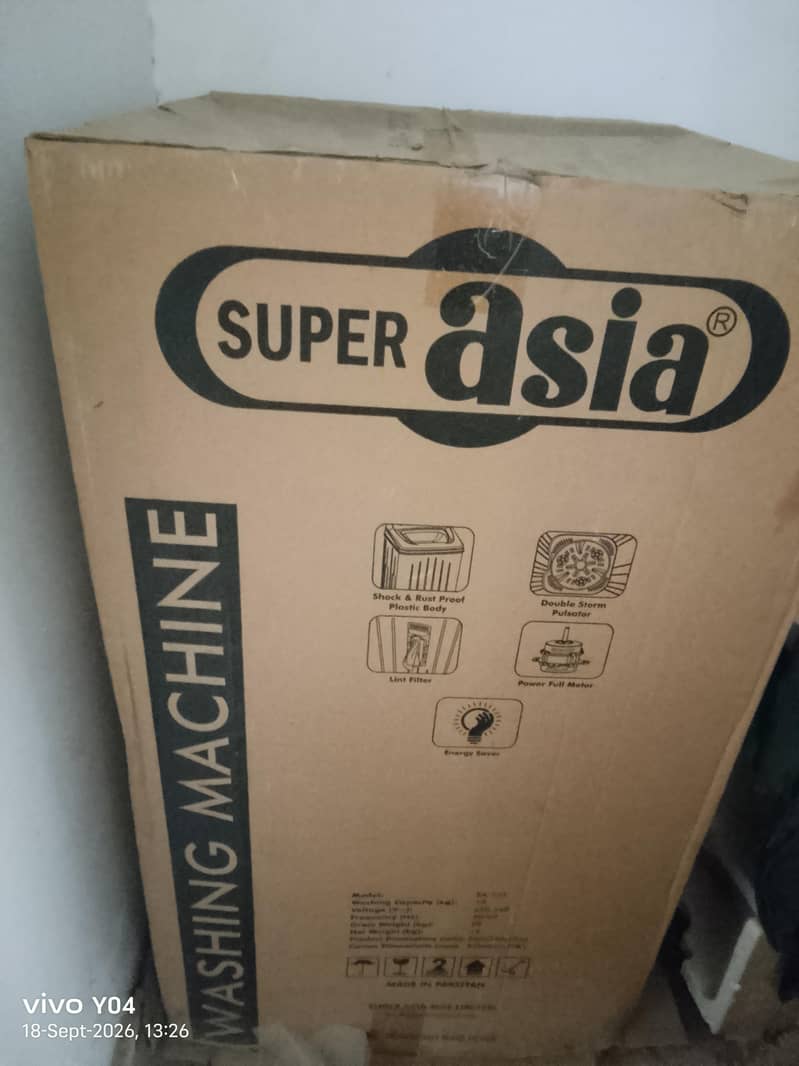 Super Asia washing machine-powerful motor,Durable build and efficient 5
