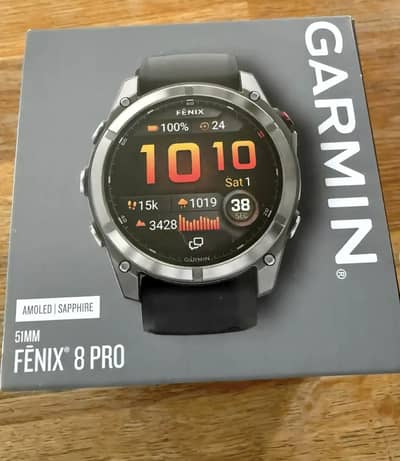 Brand New Garmin Fenix 8 Pro (51mm AMOLED) – Box Packed