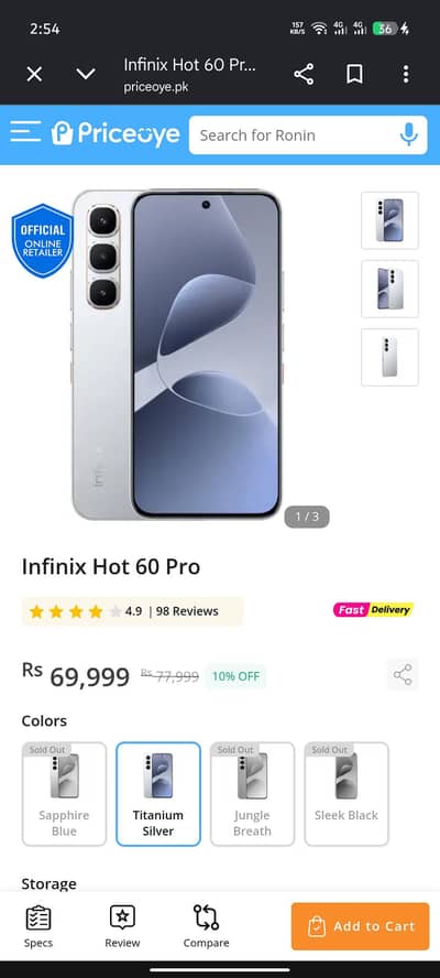 Infinix Hot 60 Pro