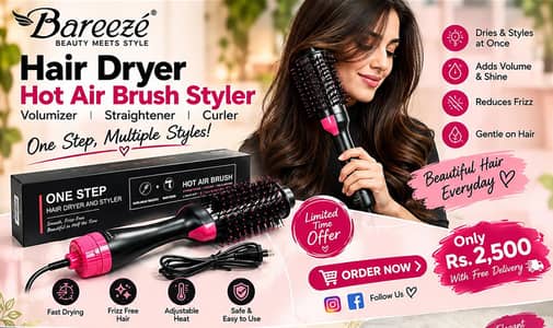 one step  curler comb