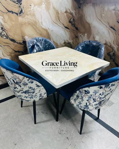 6/4 seater dining table and chairs for Home, Office, restaurant. .