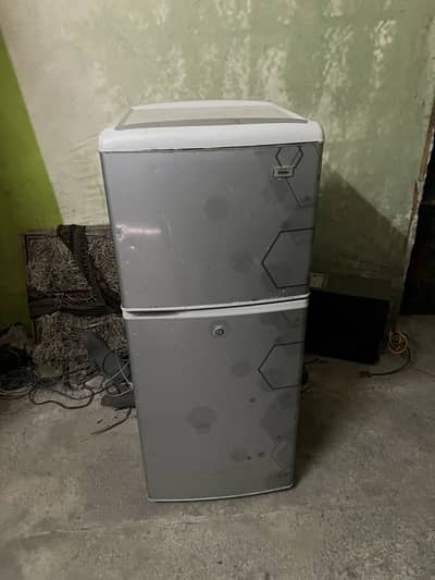Haier fridge silver colour