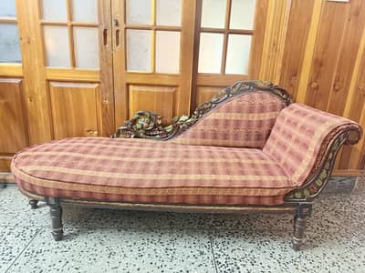 L-Shape Wooden Sofa – Rs. 15,000