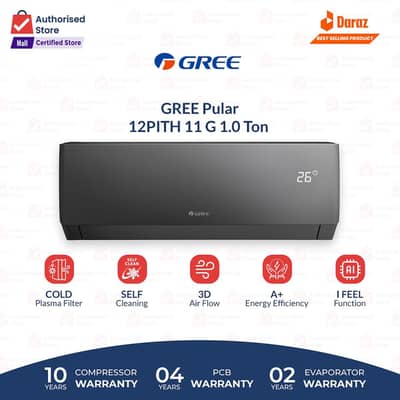 Brand New Gree 1 Ton Inverter AC (GS-12PITH11G) - Box Pack