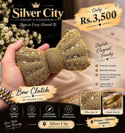 Kundan Bow Clutch