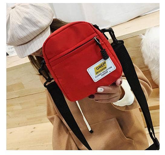 1 PCS Lightweight Nylon Crossbody Bag for Women - Casual Waterproof Shoulder Messenger Bag with Zipper Closure R5731