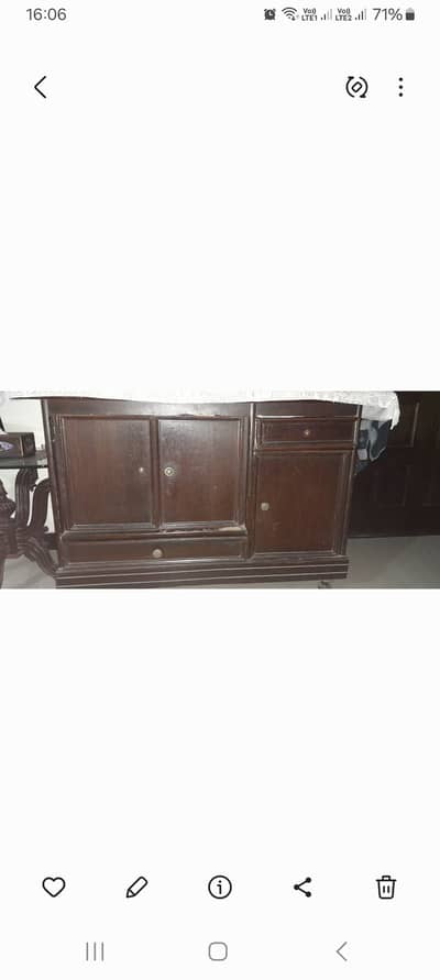 Wooden iron stand