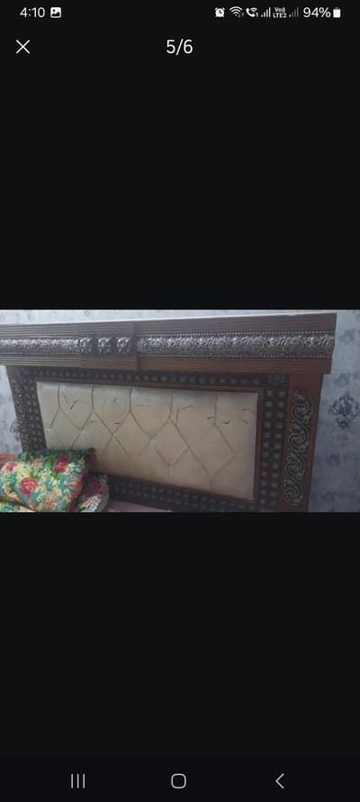 bed set king bed wooden urgent  sale