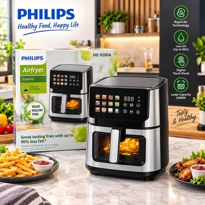Philips HD9280A Air Fryer | Dual Element | New