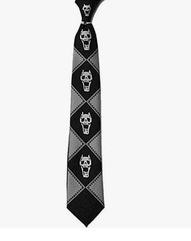 1 PCS Killer Queen Kira Yoshikage Patterned Silk Tie - Men Anime Cosplay Necktie Props R5732
