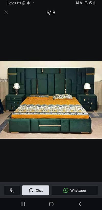 New wooden king size bed