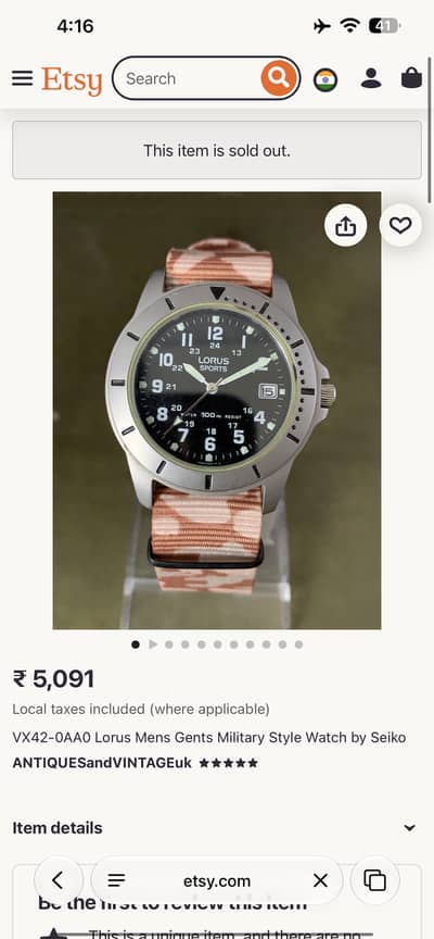 lorus sports vx42 0AA0