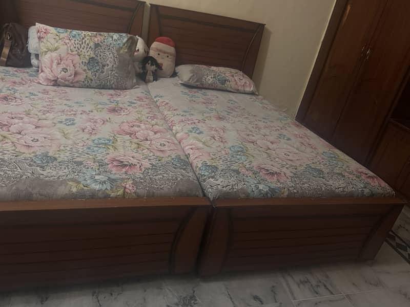 2 single beds 1