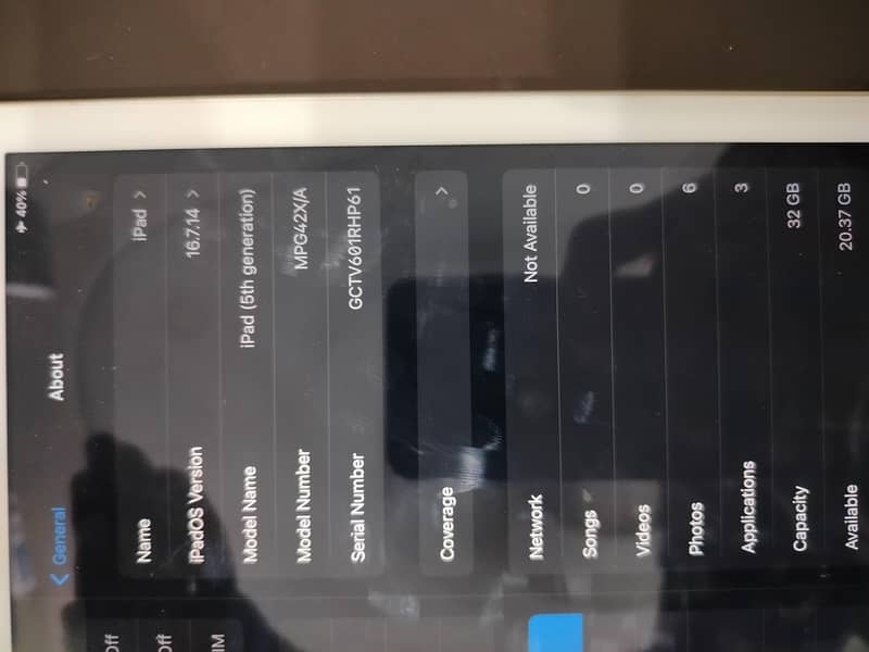 iPad 5th generation 32gb 2