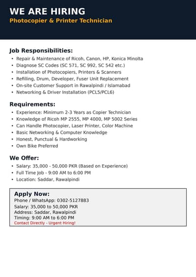 copier technician