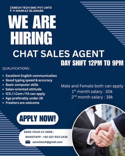 Day Time Call Center Job Available For Male & Female in Islamabad