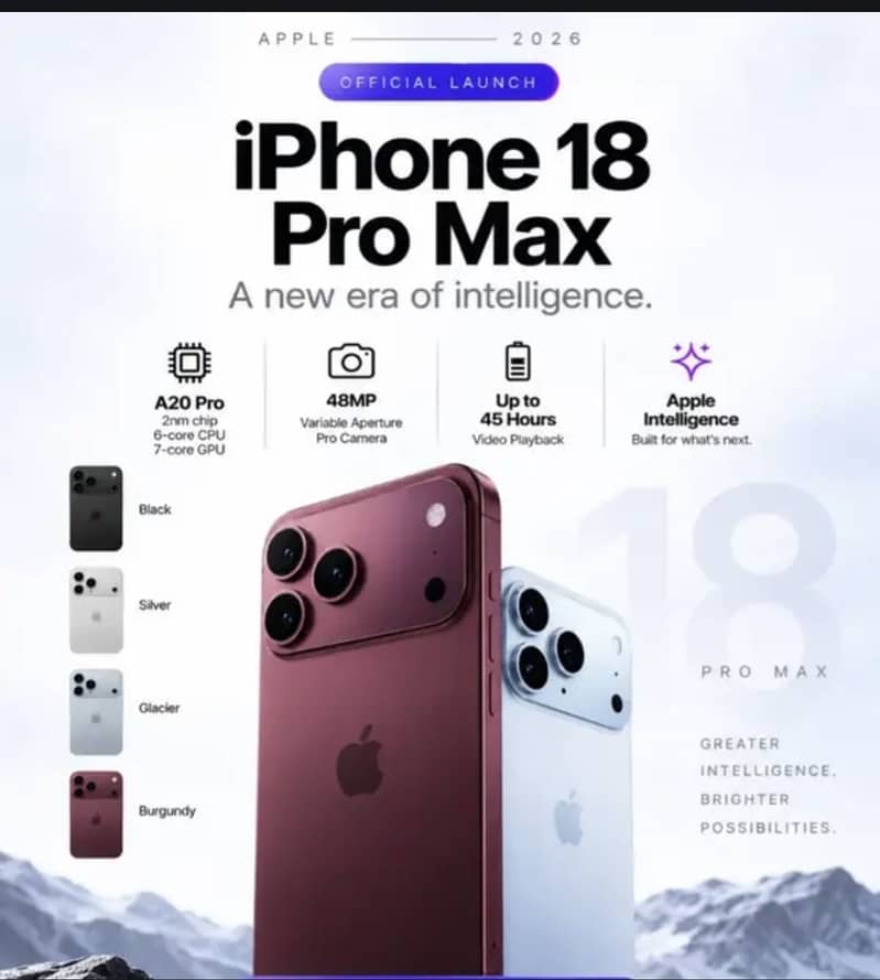 Apple iPhone 18 Pro Max 0