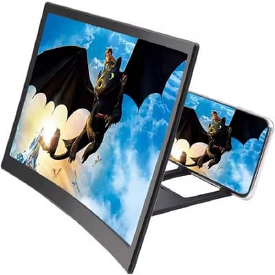 L6 12 inch Curved Phone Screen Amplifier HD 3D Video Mobile