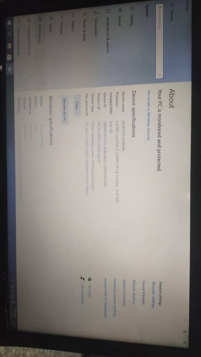 core i3  2gen 8 gb ram 250gb hdd