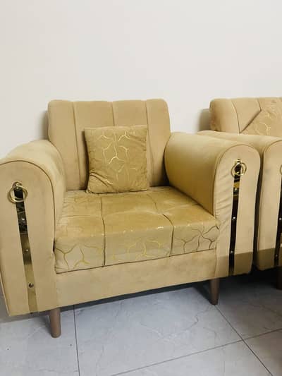 5 Seater Sofa Set for Sale – 3 Seater + 2 Single Seater Sofas