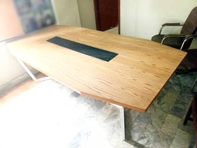 8 Seater Office Conference Table – Wooden Top - Good Condition