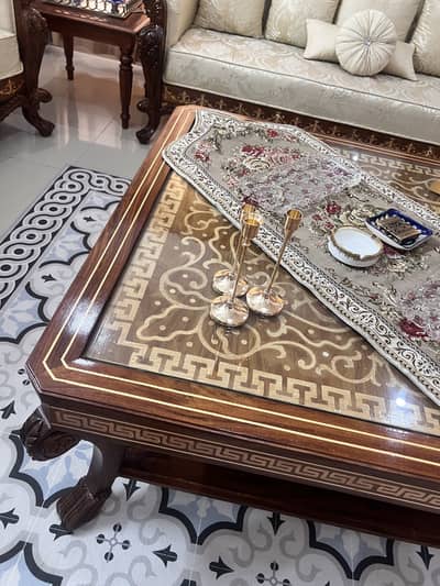 Brand new chinnioti sofa set and dining table