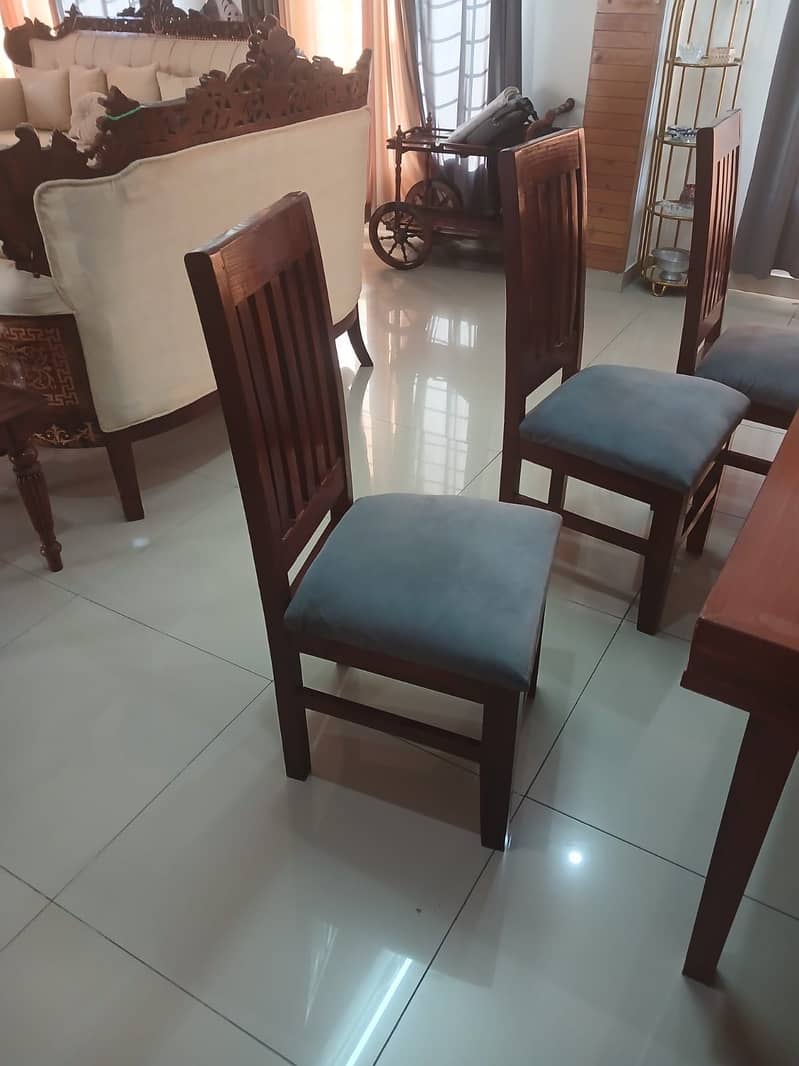 Solid wood dining table for 8 5