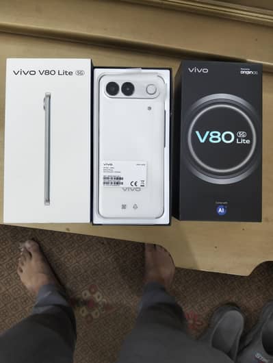 Vivo V80 lite 5G 8GB,128GB Just Box open. . 03207336717