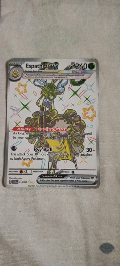 This is real esparatha Ex card  youcan see in picture TCG player also