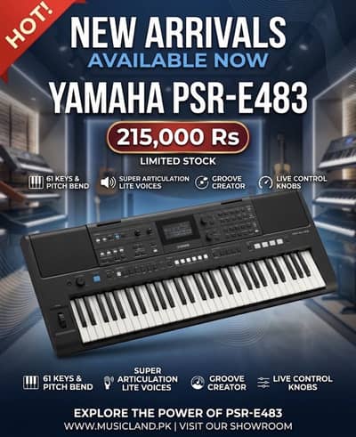Yamaha e483 new arrival available at boorat brothers electronics