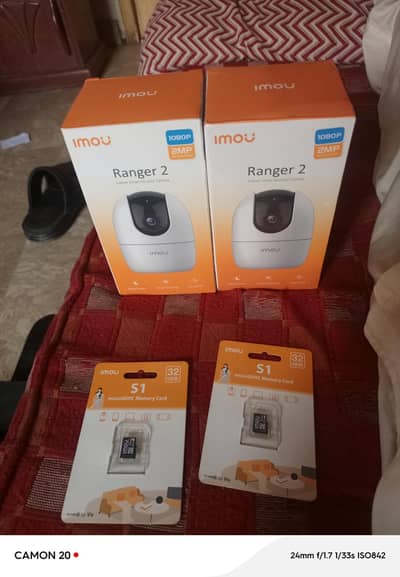 Imou Ranger 2 1080P 2MP WiFi Camera + 32GB Memory Card | 2 Cameras