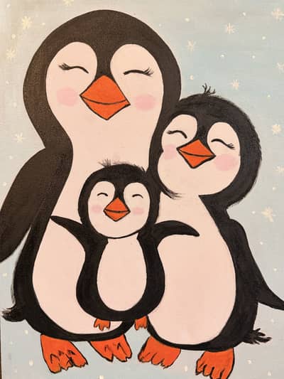 Penguin family