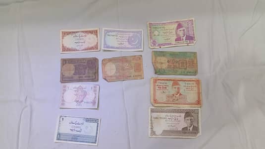Pakistani and Indian Old notes