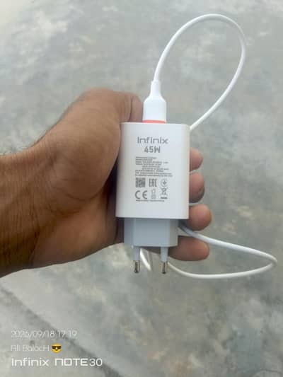 infinix note 30 45 watt charger