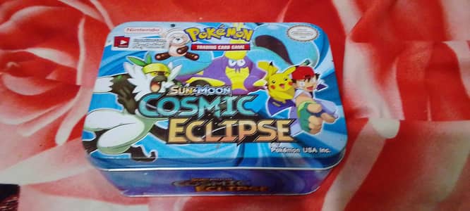 Authentic Pokemon Card Collection Box ( Pikachu Included )