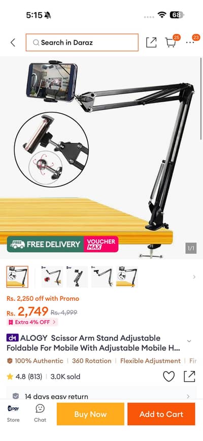360 rotating mobile holder
