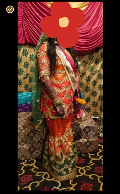 mehndi dress new condition