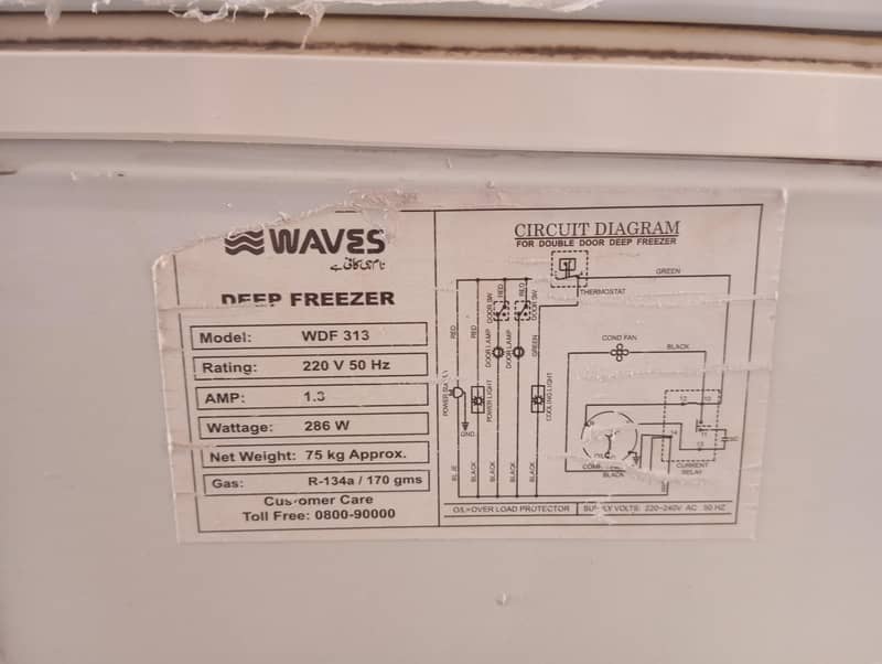 waves deep freezer 4