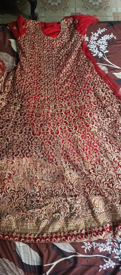 Red bridal dress