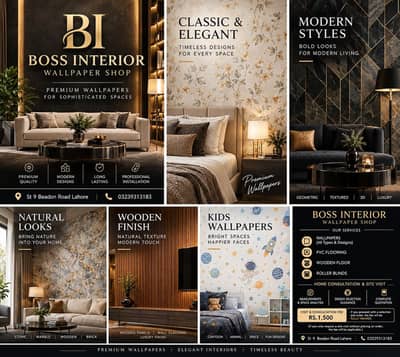 Premium Imported Wallpaper | Luxury Wall Finish | DHA Lahore