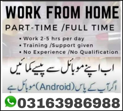 Online Job Available Pakistan, Part Time, Work From Home