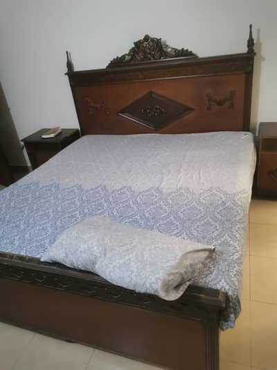 double bed with mattress for sale